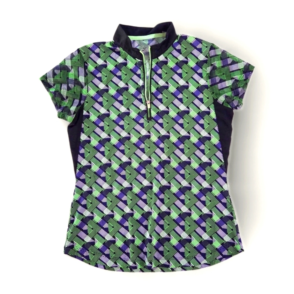 EP Pro Golf Shirt Active Geometric Polo Shirt Small